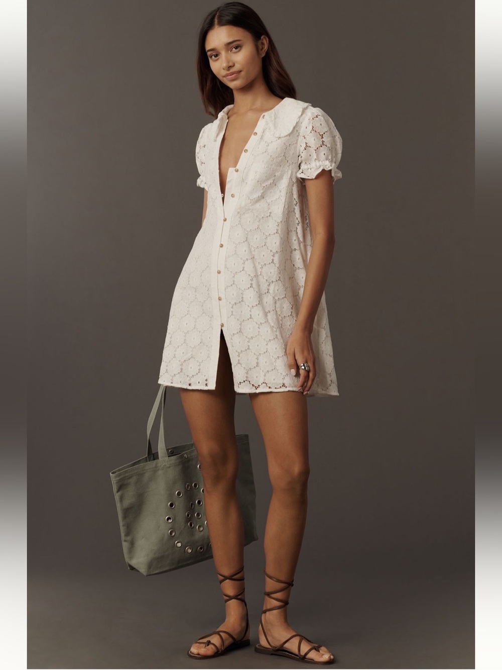 NWT Pilcro Keira Lace Mini Dress - Picture 3 of 5